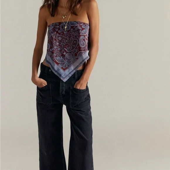 We the Free Palmer Cuffed Jeans - Wide-Leg Jeans - Picture 2 of 10